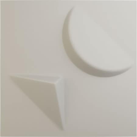 Ekena Millwork 11 7/8in. W x 11 7/8in. H Apollo EnduraWall Decorative 3D Wall Panel, Total 11.76 Sq. Ft., 12PK WP12X12APGBW-CASE-12
